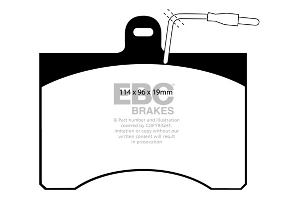 Stabdžių kaladėlės EBC "Ultimax" DP395