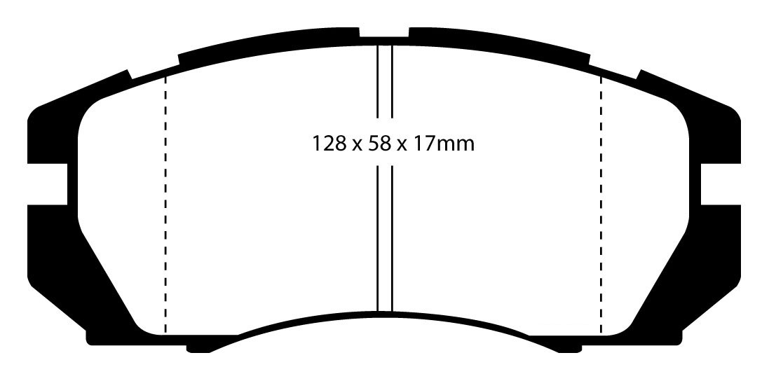 Stabdžių kaladėlės EBC "Redstuff" DP3966C