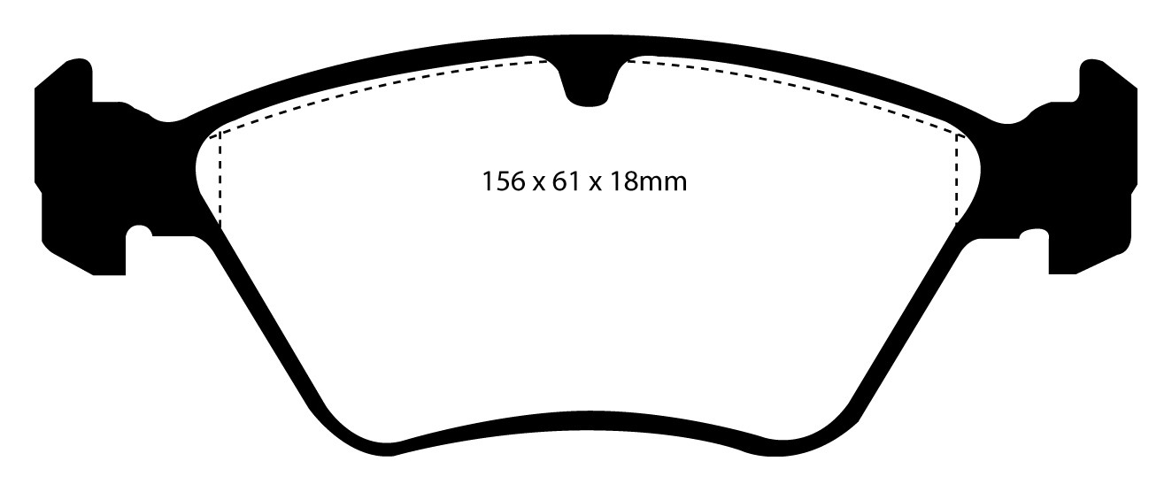 Stabdžių kaladėlės EBC "Redstuff" DP3976C