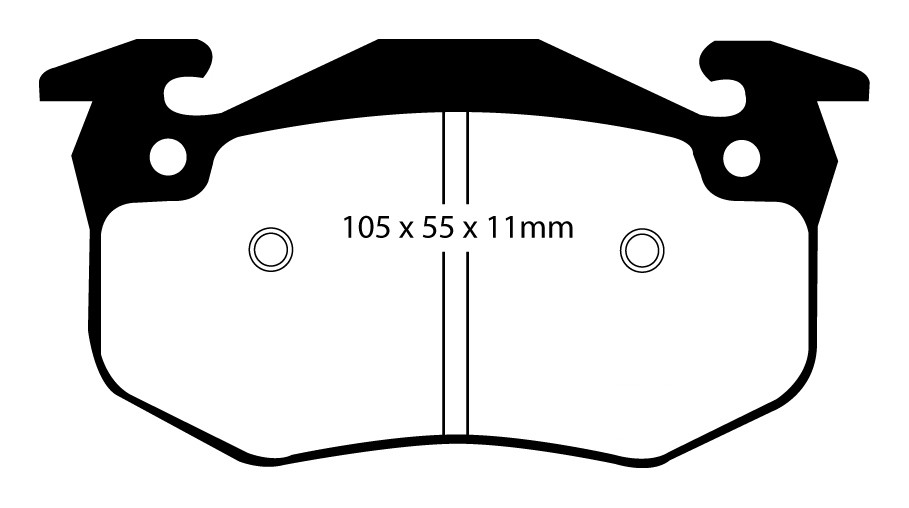 Stabdžių kaladėlės EBC "Redstuff" DP3983C