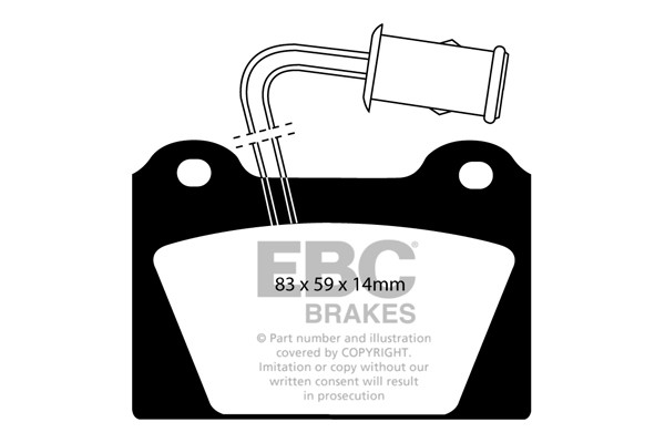 Stabdžių kaladėlės EBC "Ultimax" DP398