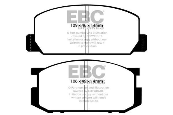 Stabdžių kaladėlės EBC "Ultimax" DP402