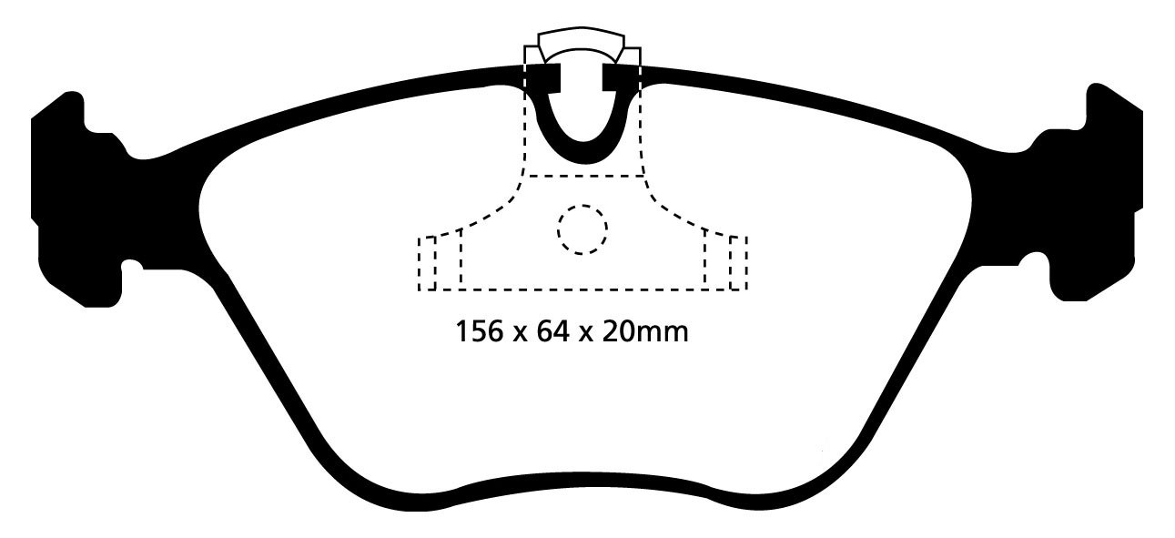 Stabdžių kaladėlės EBC "Yellowstuff" DP41089R