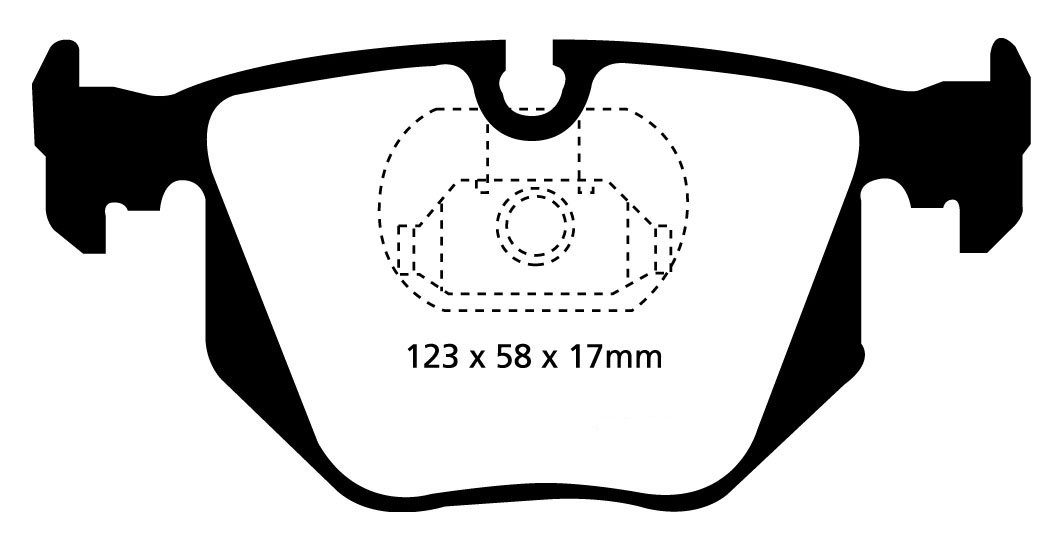 Stabdžių kaladėlės EBC "Yellowstuff" DP41118R