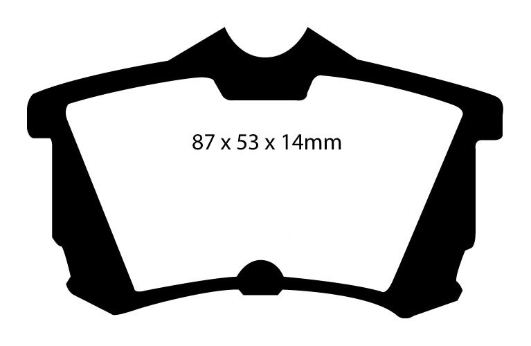 Stabdžių kaladėlės EBC "Yellowstuff" DP41216R