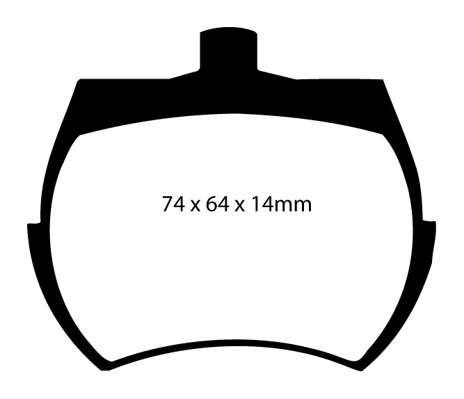 Stabdžių kaladėlės EBC "Yellowstuff" DP4127R