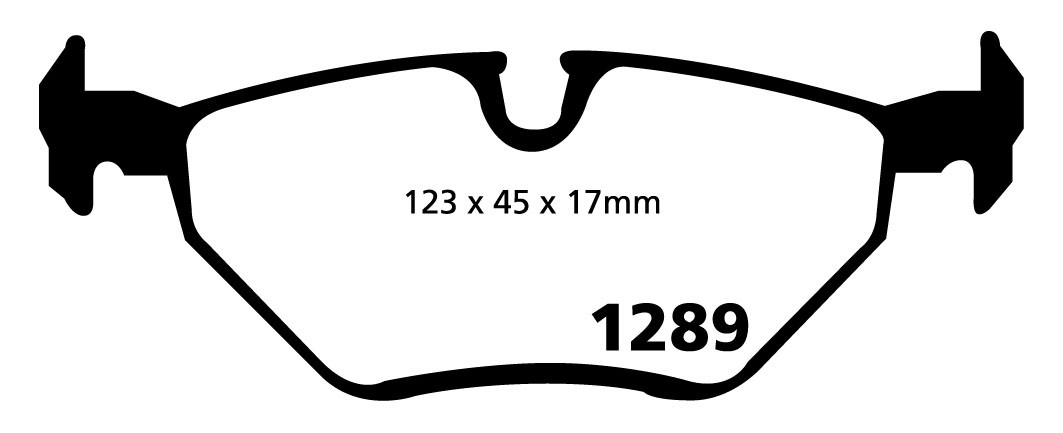 Stabdžių kaladėlės EBC "Yellowstuff" DP41289R