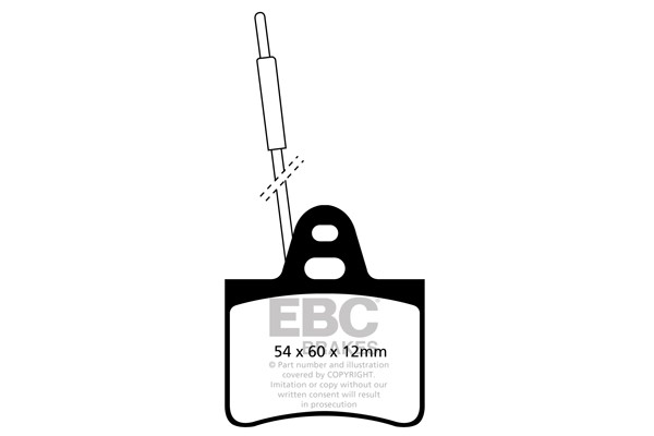 Stabdžių kaladėlės EBC "Ultimax" DP412