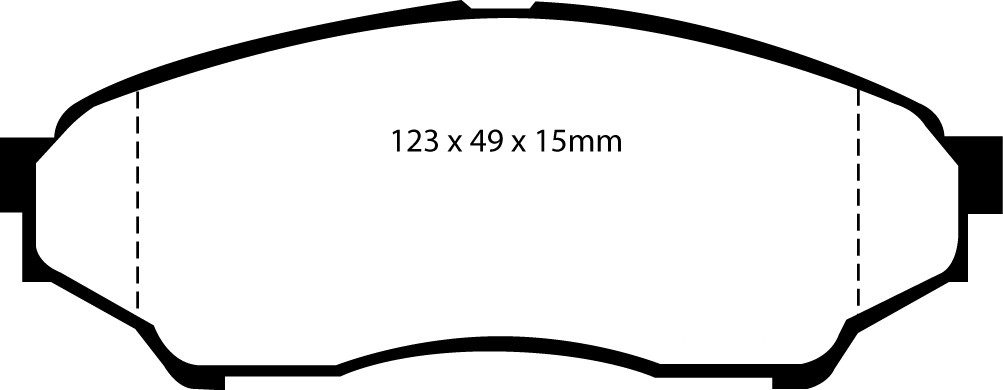 Stabdžių kaladėlės EBC "Yellowstuff" DP41347R