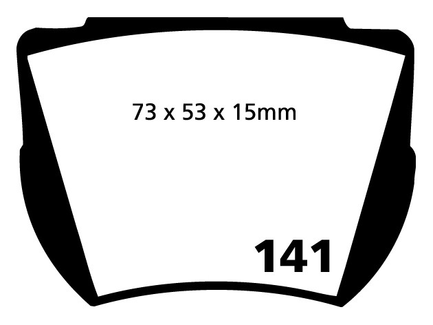 Stabdžių kaladėlės EBC "Yellowstuff" DP4141R