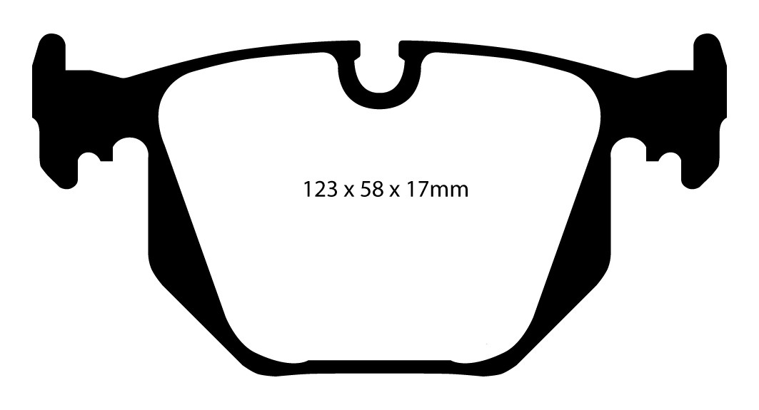 Stabdžių kaladėlės EBC "Yellowstuff" DP41450R