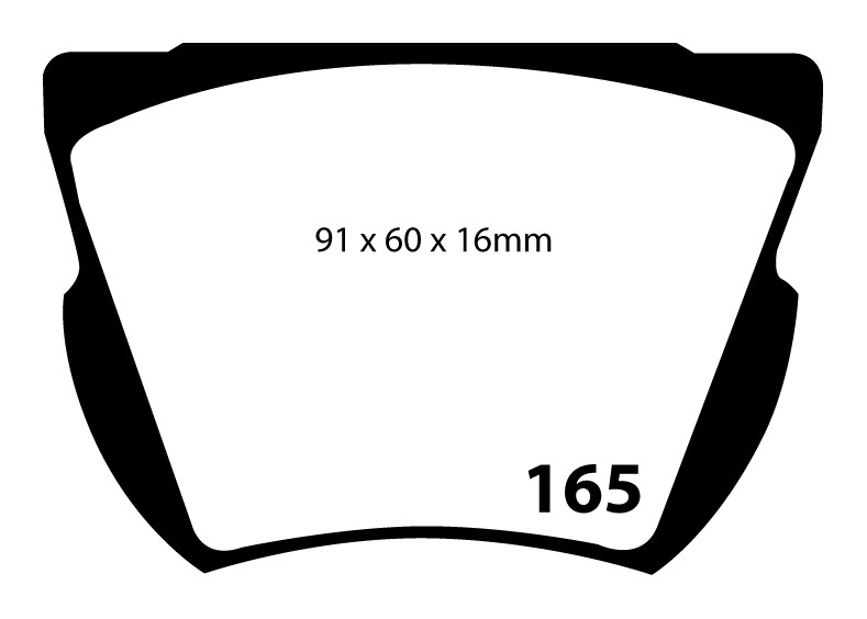 Stabdžių kaladėlės EBC "Yellowstuff" DP4165R