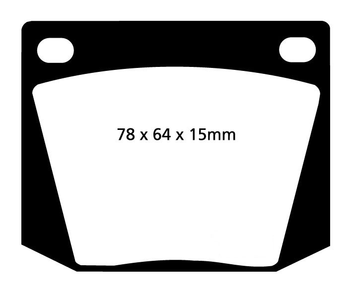 Stabdžių kaladėlės EBC "Yellowstuff" DP4169R