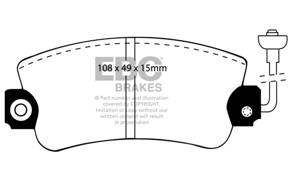 Stabdžių kaladėlės EBC "Ultimax" DP417