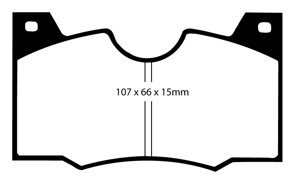 Stabdžių kaladėlės EBC "Yellowstuff" DP4188R