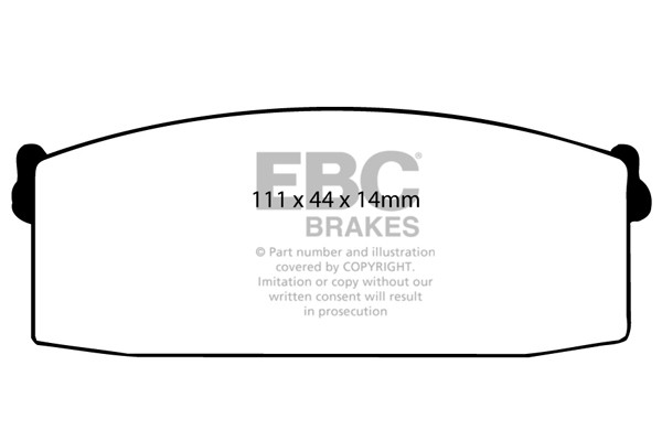 Stabdžių kaladėlės EBC "Ultimax" DP418
