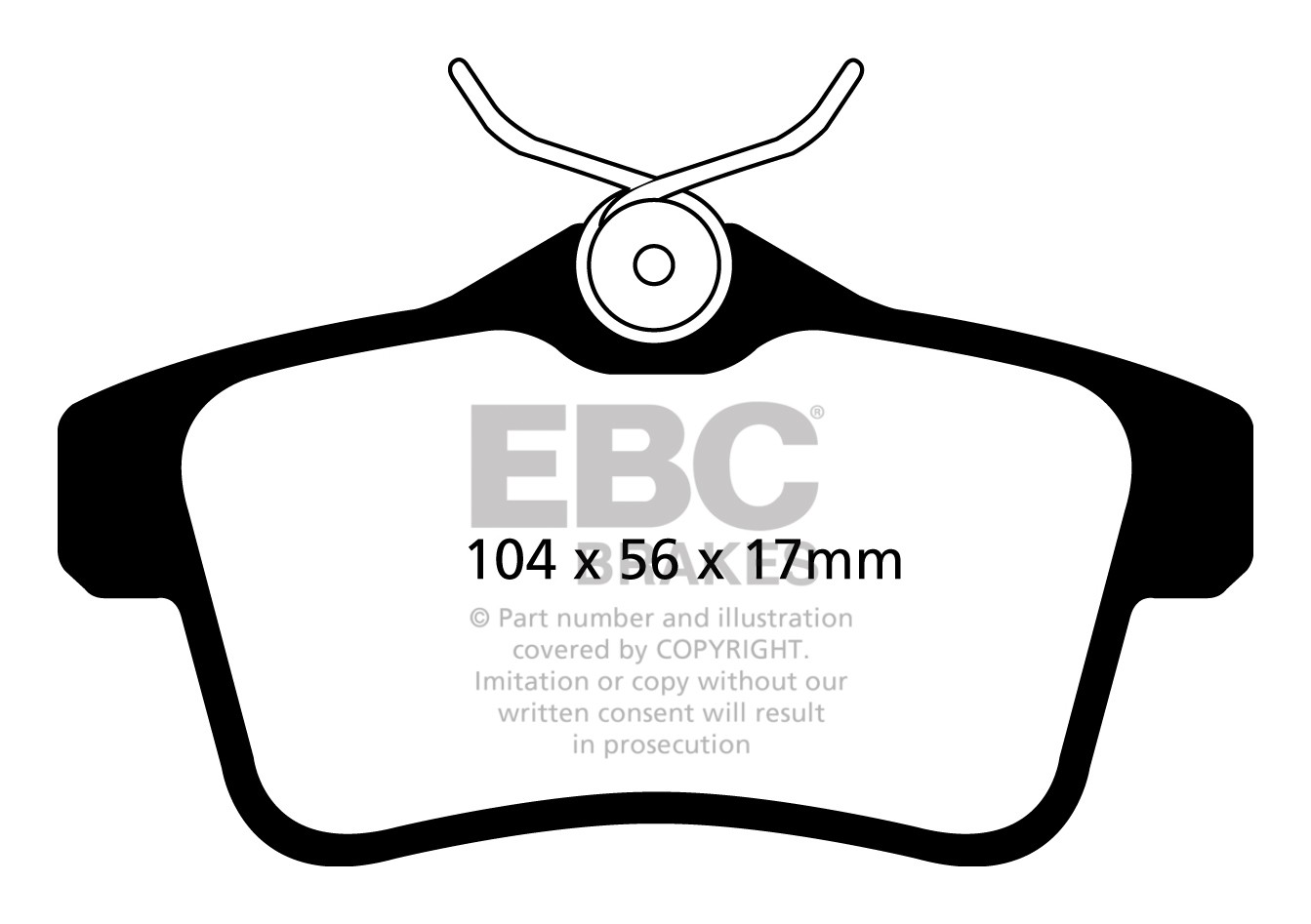 Stabdžių kaladėlės EBC "Yellowstuff" DP42053R