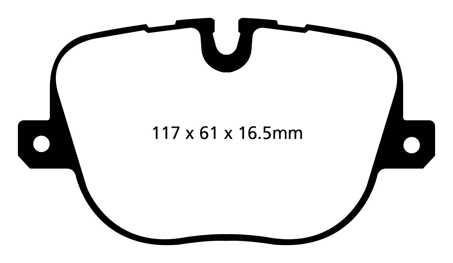 Stabdžių kaladėlės EBC "Yellowstuff" DP42068R
