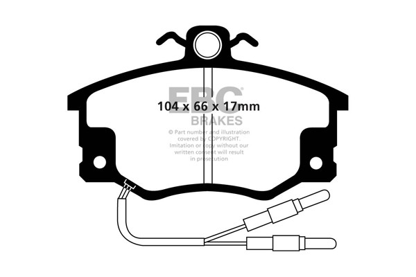 Stabdžių kaladėlės EBC "Ultimax" DP420/4