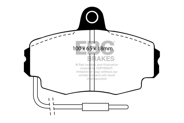 Stabdžių kaladėlės EBC "Ultimax" DP426