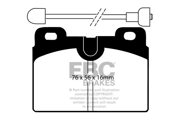 Stabdžių kaladėlės EBC "Ultimax" DP428