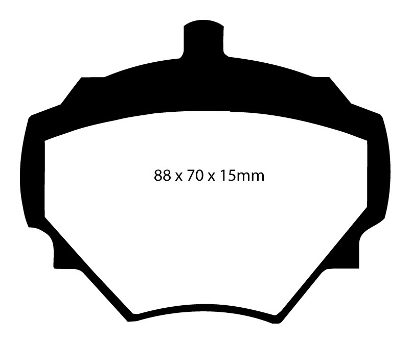 Stabdžių kaladėlės EBC "Yellowstuff" DP4294R