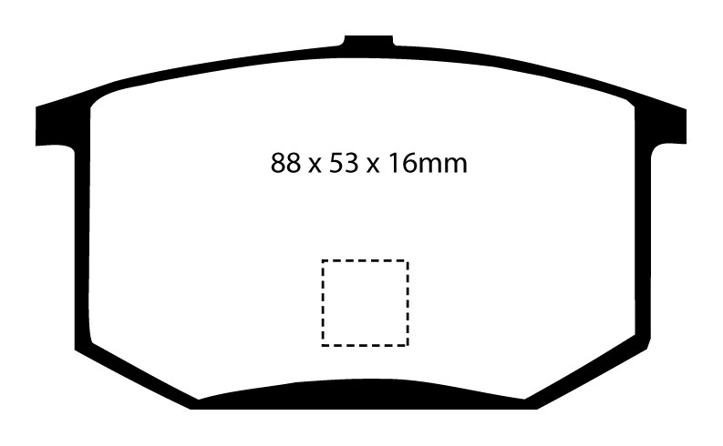 Stabdžių kaladėlės EBC "Yellowstuff" DP4298R