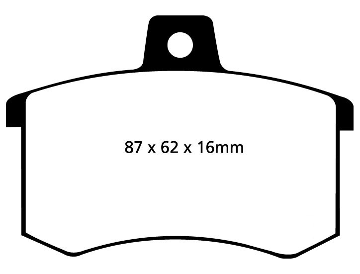 Stabdžių kaladėlės EBC "Yellowstuff" DP4370R