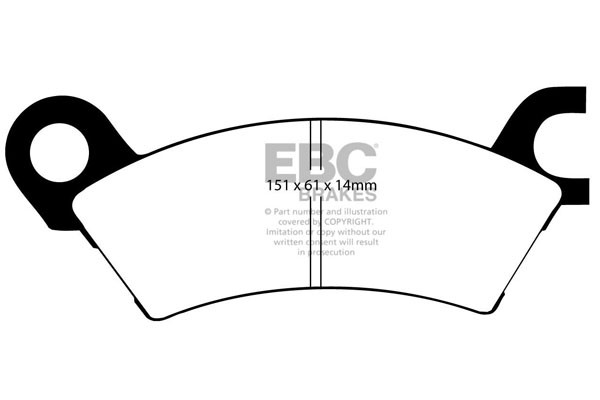 Stabdžių kaladėlės EBC "Ultimax" DP441