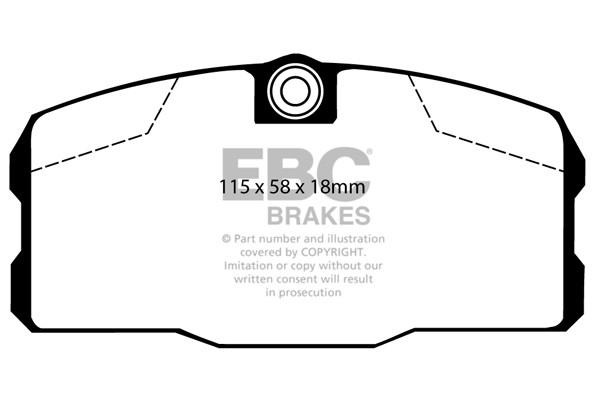 Stabdžių kaladėlės EBC "Ultimax" DP443