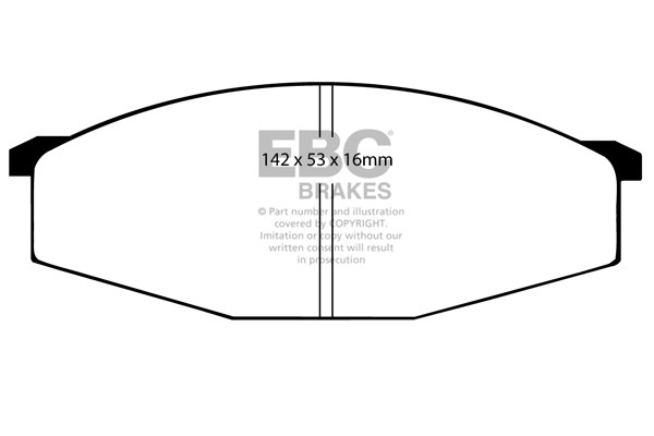 Stabdžių kaladėlės EBC "Ultimax" DP445