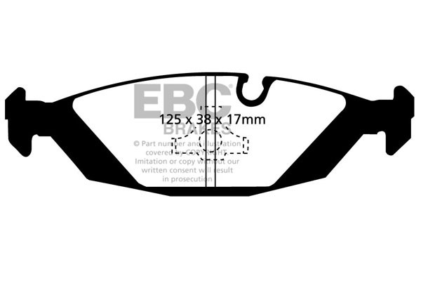 Stabdžių kaladėlės EBC "Ultimax" DP447