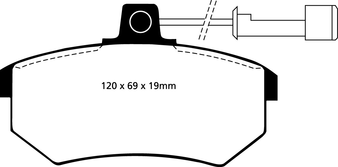 Stabdžių kaladėlės EBC "Yellowstuff" DP4486R