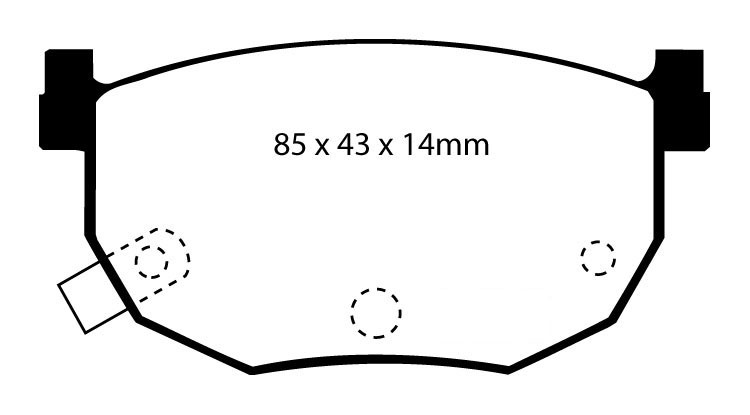 Stabdžių kaladėlės EBC "Yellowstuff" DP4528R