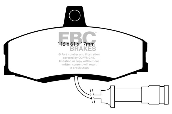 Stabdžių kaladėlės EBC "Ultimax" DP455