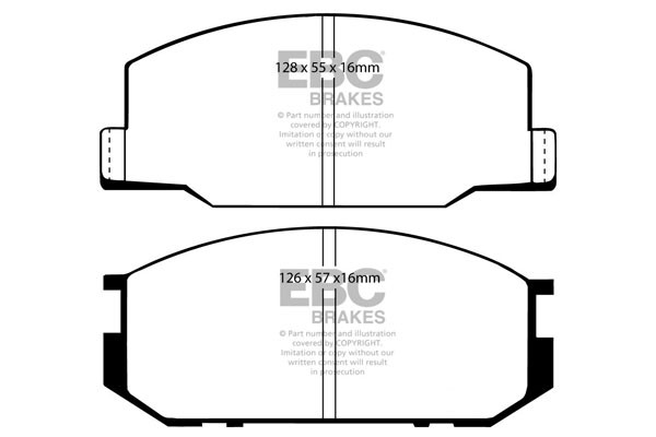 Stabdžių kaladėlės EBC "Ultimax" DP456