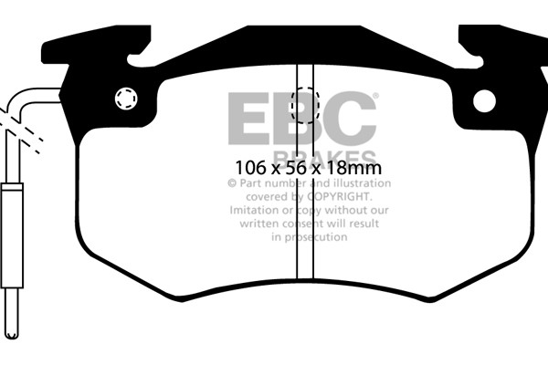 Stabdžių kaladėlės EBC "Ultimax" DP458