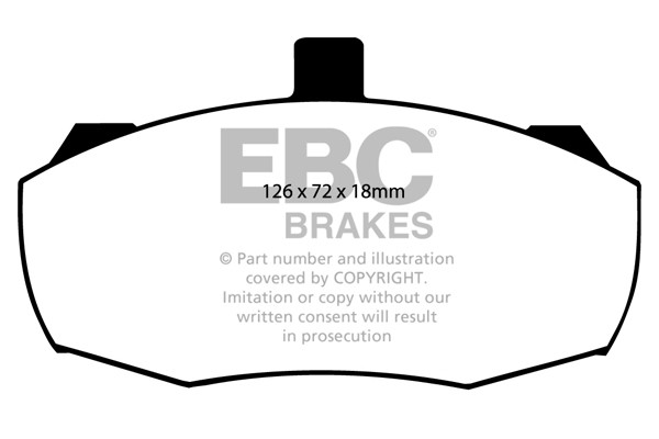 Stabdžių kaladėlės EBC "Ultimax" DP462