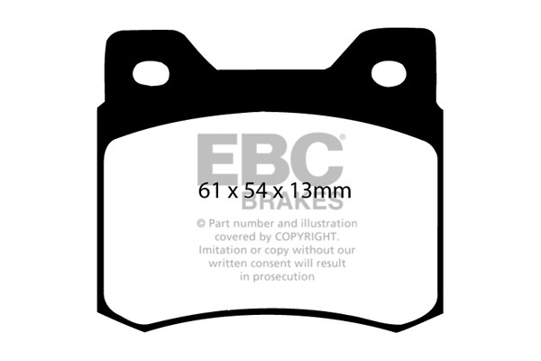 Stabdžių kaladėlės EBC "Ultimax" DP464
