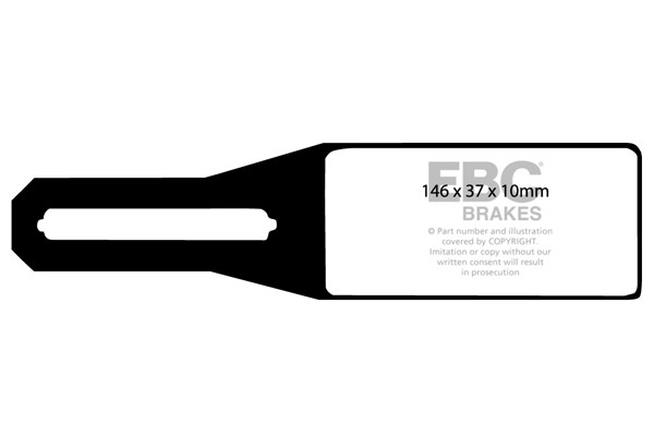 Stabdžių kaladėlės EBC "Ultimax" DP465