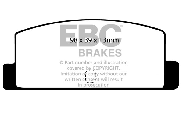 Stabdžių kaladėlės EBC "Ultimax" DP466