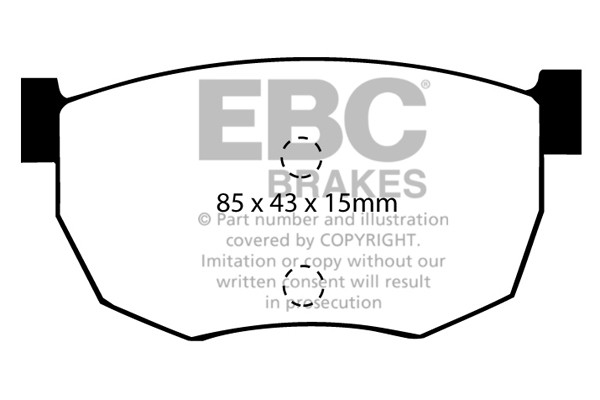 Stabdžių kaladėlės EBC "Ultimax" DP468
