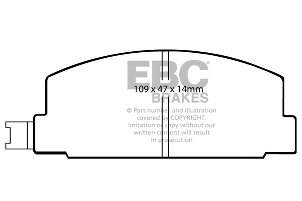 Stabdžių kaladėlės EBC "Ultimax" DP469