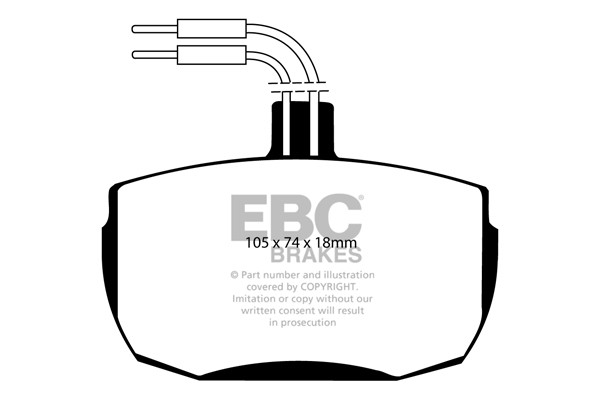 Stabdžių kaladėlės EBC "Ultimax" DP472
