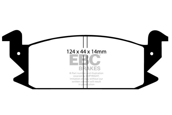 Stabdžių kaladėlės EBC "Ultimax" DP475