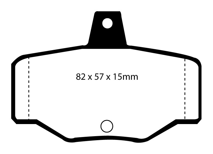 Stabdžių kaladėlės EBC "Yellowstuff" DP4834R