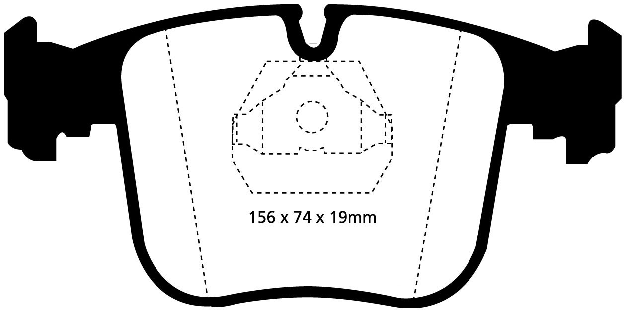 Stabdžių kaladėlės EBC "Yellowstuff" DP4870R