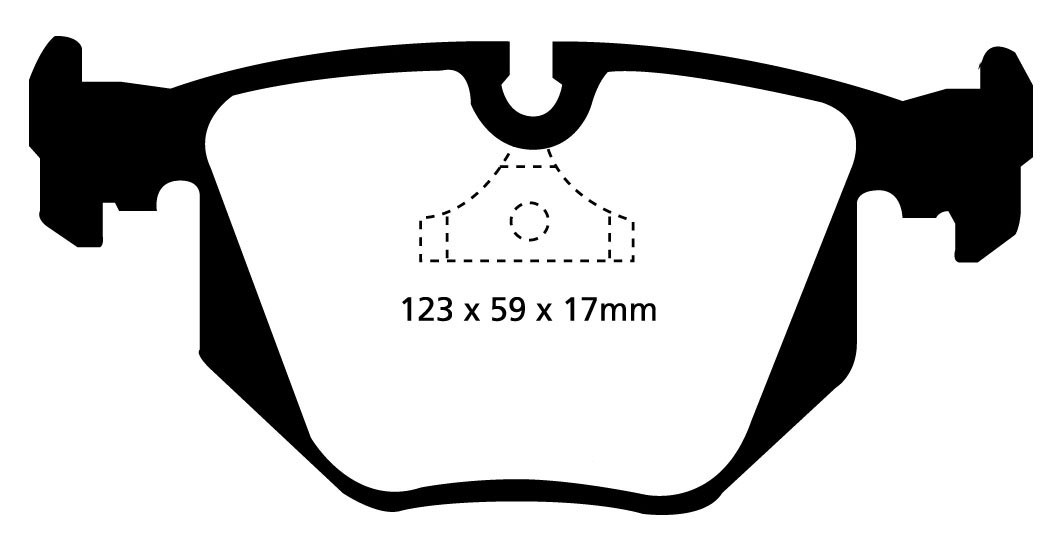 Stabdžių kaladėlės EBC "Yellowstuff" DP4871R