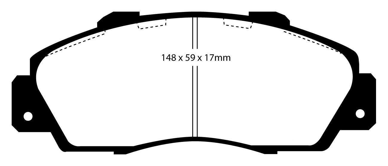 Stabdžių kaladėlės EBC "Yellowstuff" DP4872R