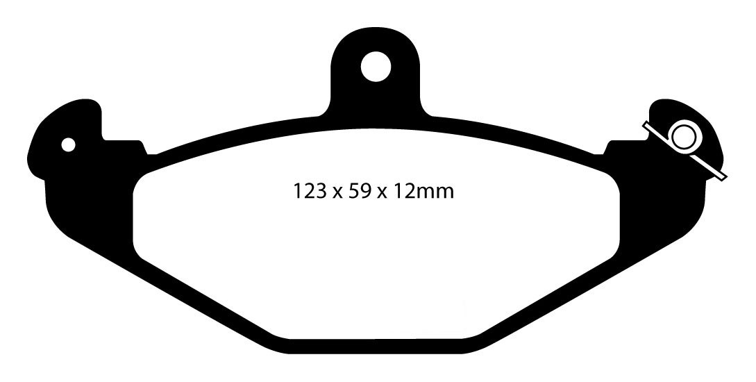Stabdžių kaladėlės EBC "Yellowstuff" DP4885/2R